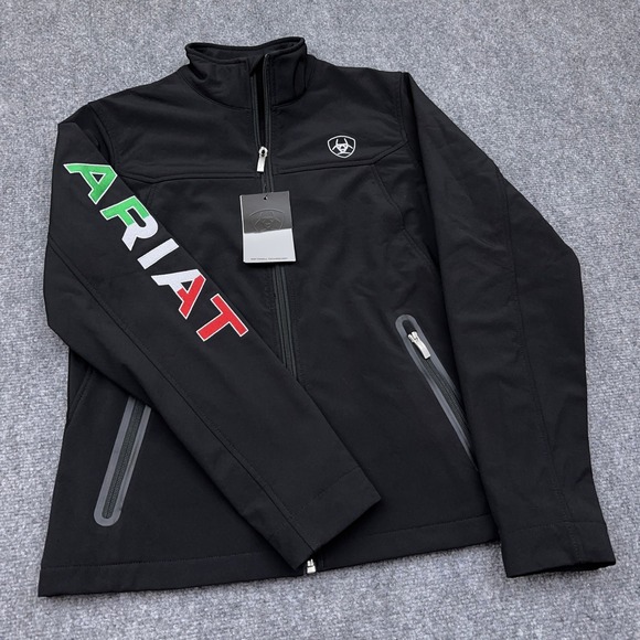 Ariat Jackets & Blazers - NEW Ariat Classic Team Mexico Softshell Jacket Women's Medium Black Full Zip